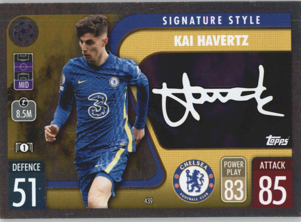 Kai Havertz Topps Match Attax 2021/22 Signature Style #439