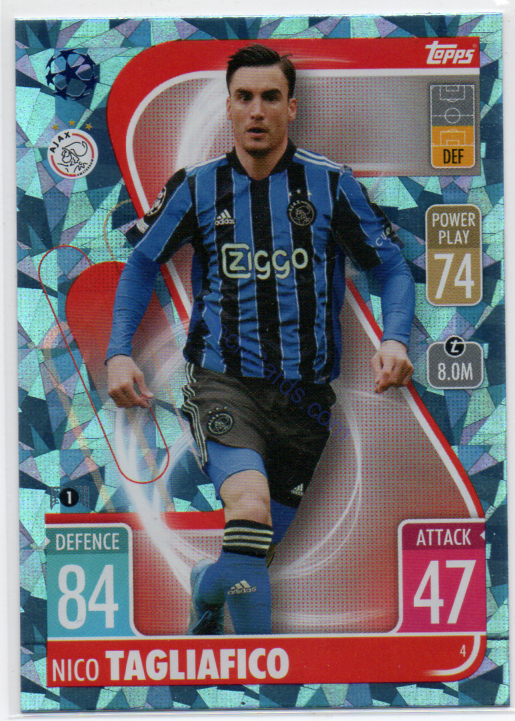 Nicolas Tagliafico Topps Match Attax 2021/22 Crystal paralel #4