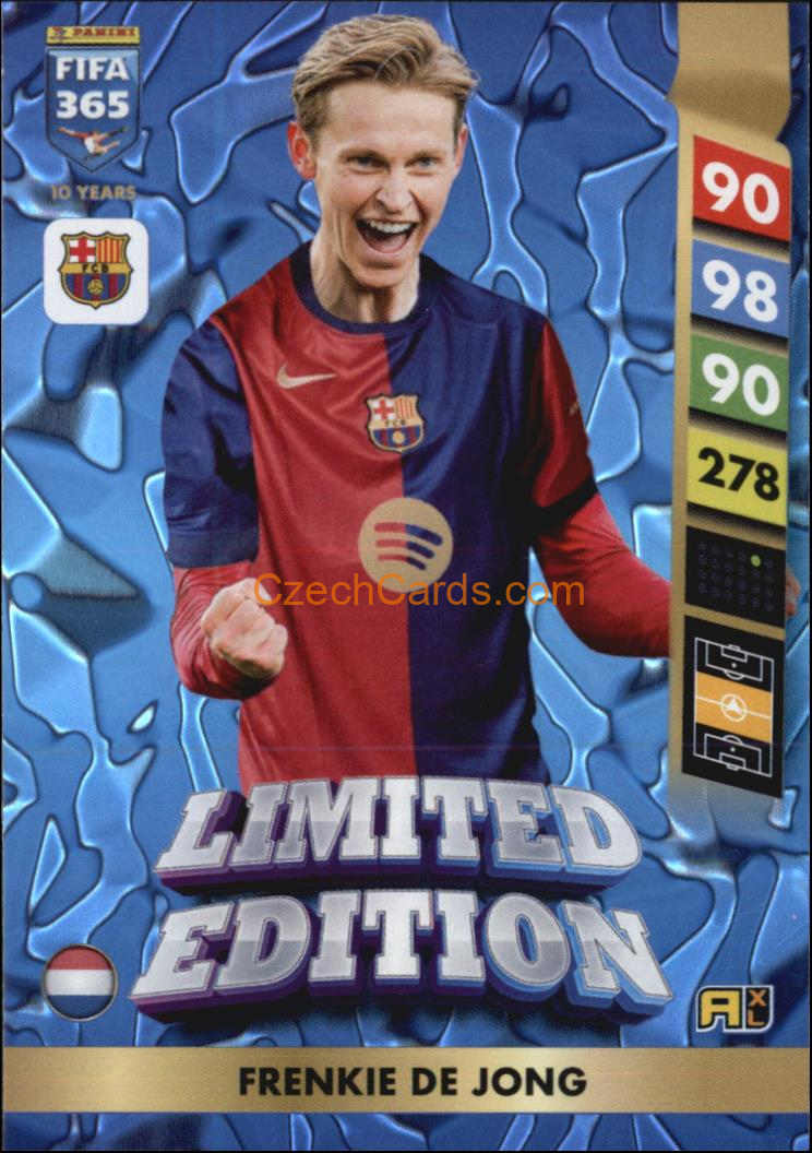 Frenkie de Jong 2025 FIFA 365 Adrenalyn Limited #LE108