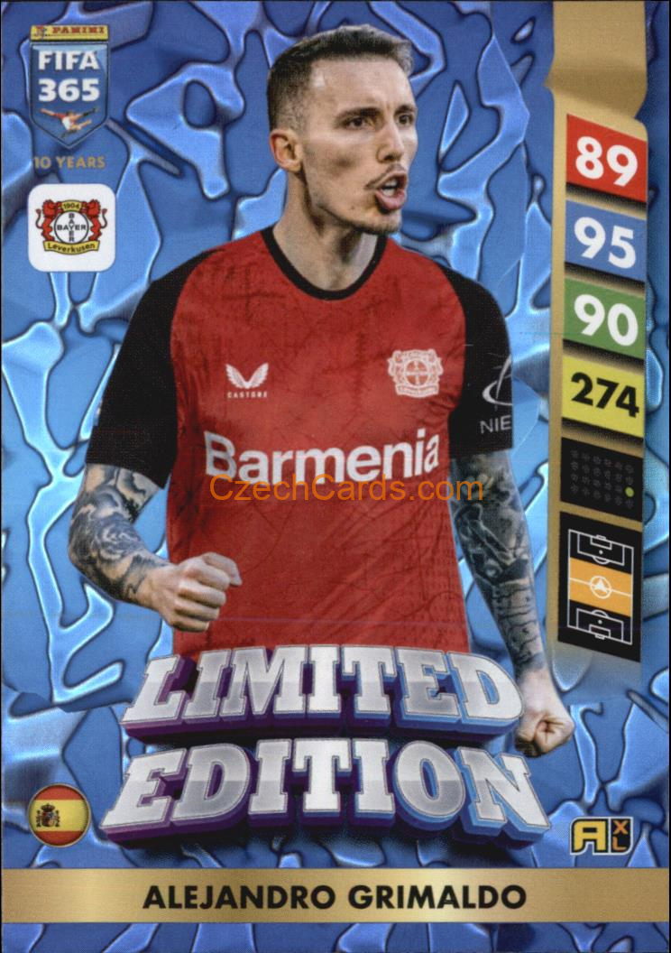 Alejandro Grimaldo 2025 FIFA 365 Adrenalyn Limited #LE38