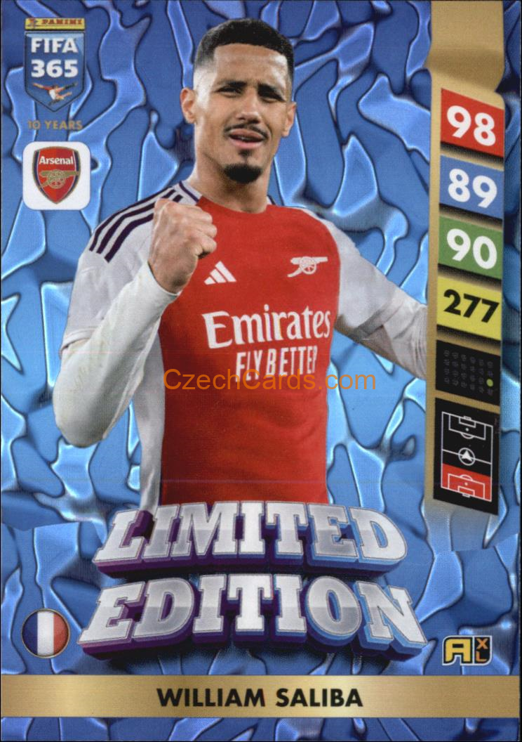 William Saliba 2025 FIFA 365 Adrenalyn Limited #LE10
