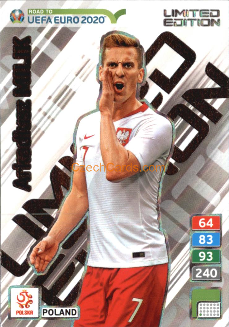 Arkadiusz Milik 2020 Panini Road To Euro Adrenalyn #LE-AM
