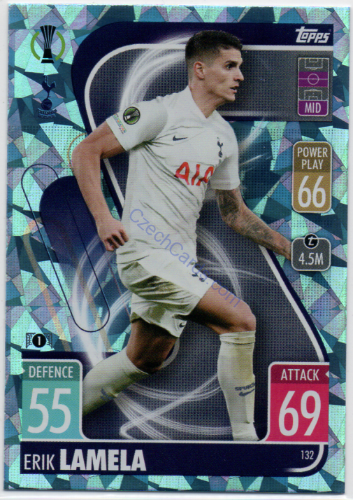 Érik Lamela Topps Match Attax 2021/22 Crystal paralel #132