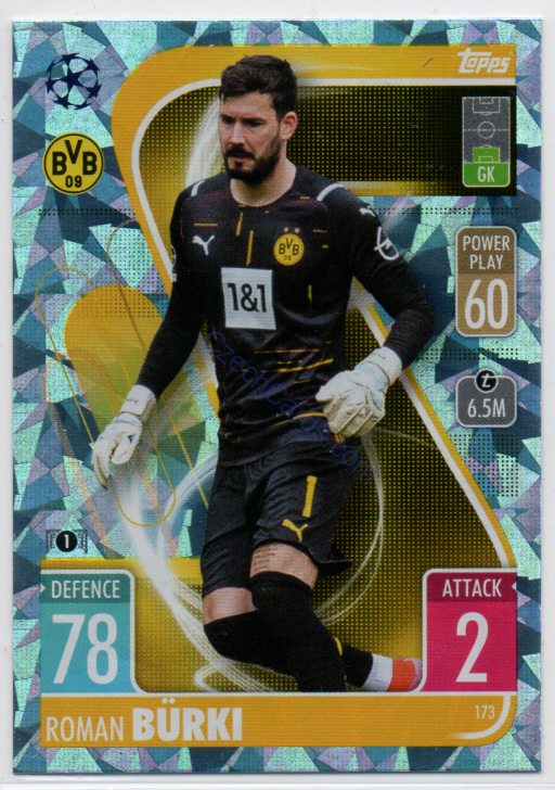 Roman Bürki Topps Match Attax 2021/22 Crystal paralel #173