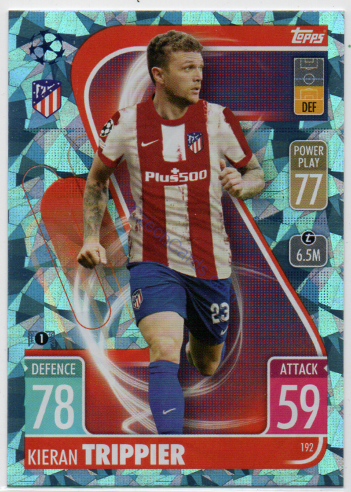 Kieran Trippier Topps Match Attax 2021/22 Crystal paralel #192