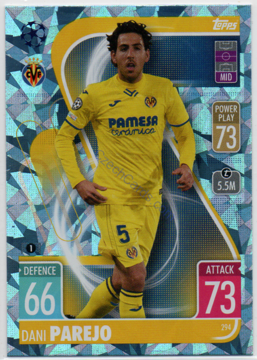 Dani Parejo Topps Match Attax 2021/22 Crystal paralel #294