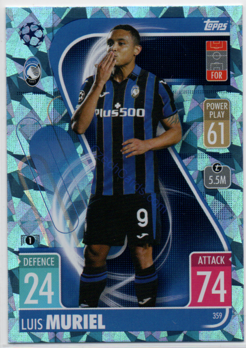 Luis Muriel Topps Match Attax 2021/22 Crystal paralel #359