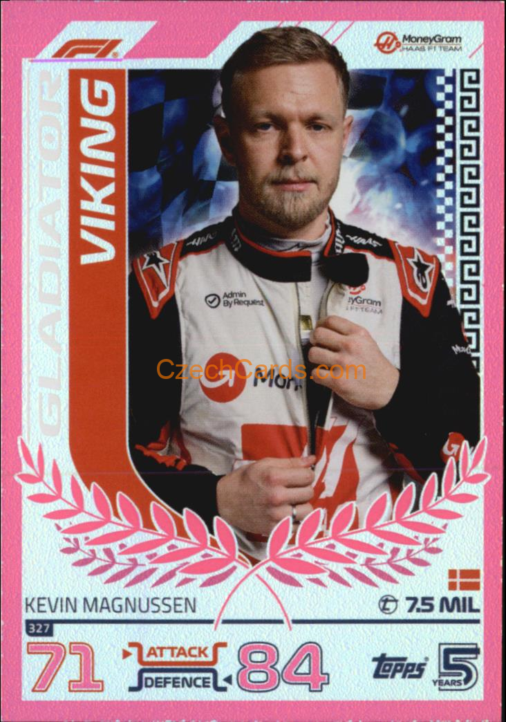 Kevin Magnussen F1 Gladiator 2024 Topps Turbo Attax purple parallel #327