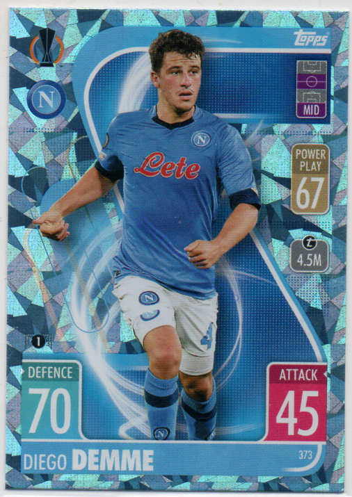Diego Demme Topps Match Attax 2021/22 Crystal paralel #373