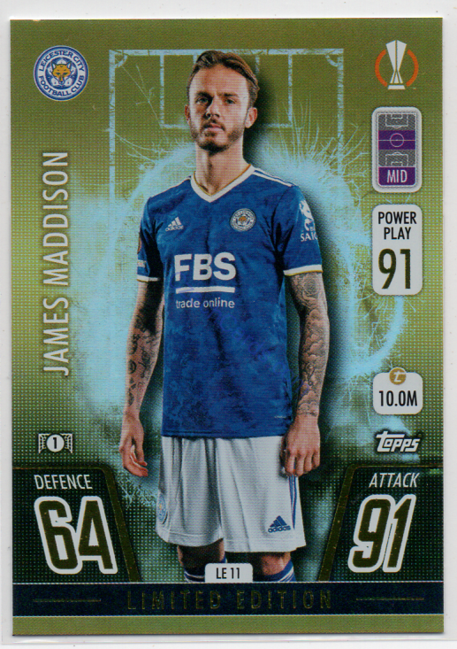 James Maddison Topps Match Attax 2021/22 Limited Edition #LE 11