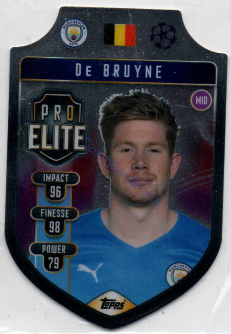 Kevin De Bruyne Topps Match Attax 2021/22 Pro Elite Shield #SH 1