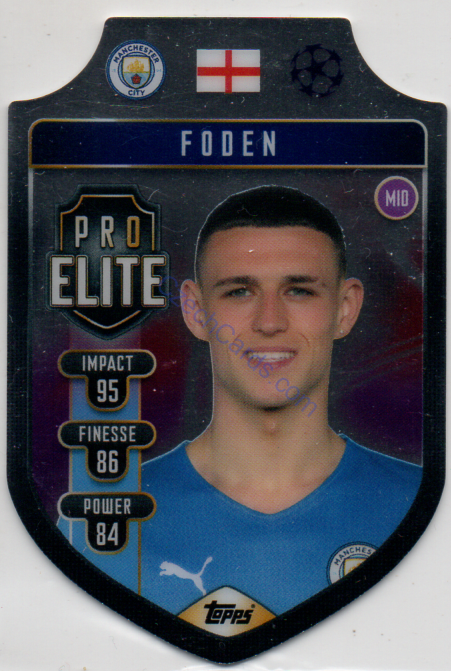 Phil Foden Topps Match Attax 2021/22 Pro Elite Shield #SH 2