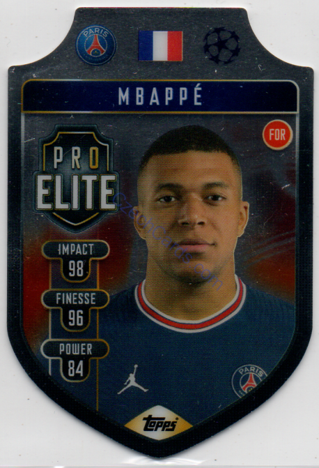 Kylian Mbappé Topps Match Attax 2021/22 Pro Elite Shield #SH 10