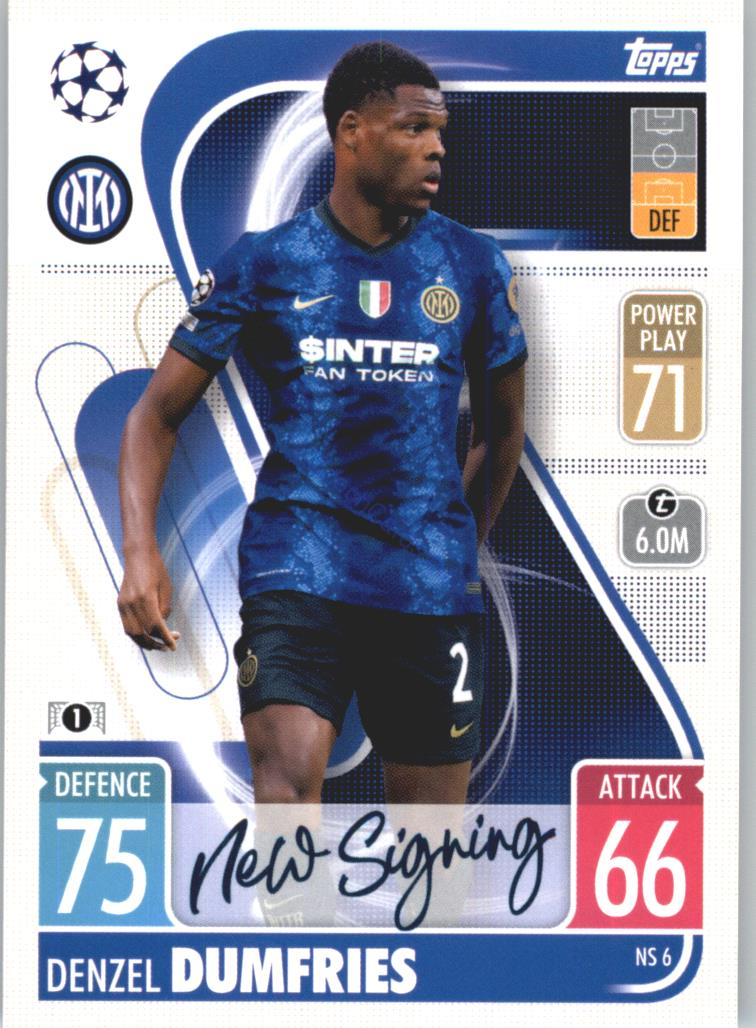 Denzel Dumfries Topps Match Attax 2021/22 Update #NS 6