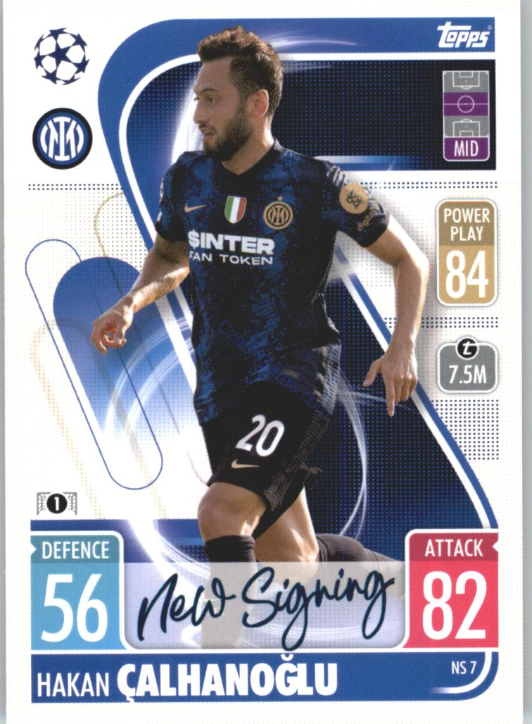 Hakan Calhanoglu Topps Match Attax 2021/22 Update #NS 7