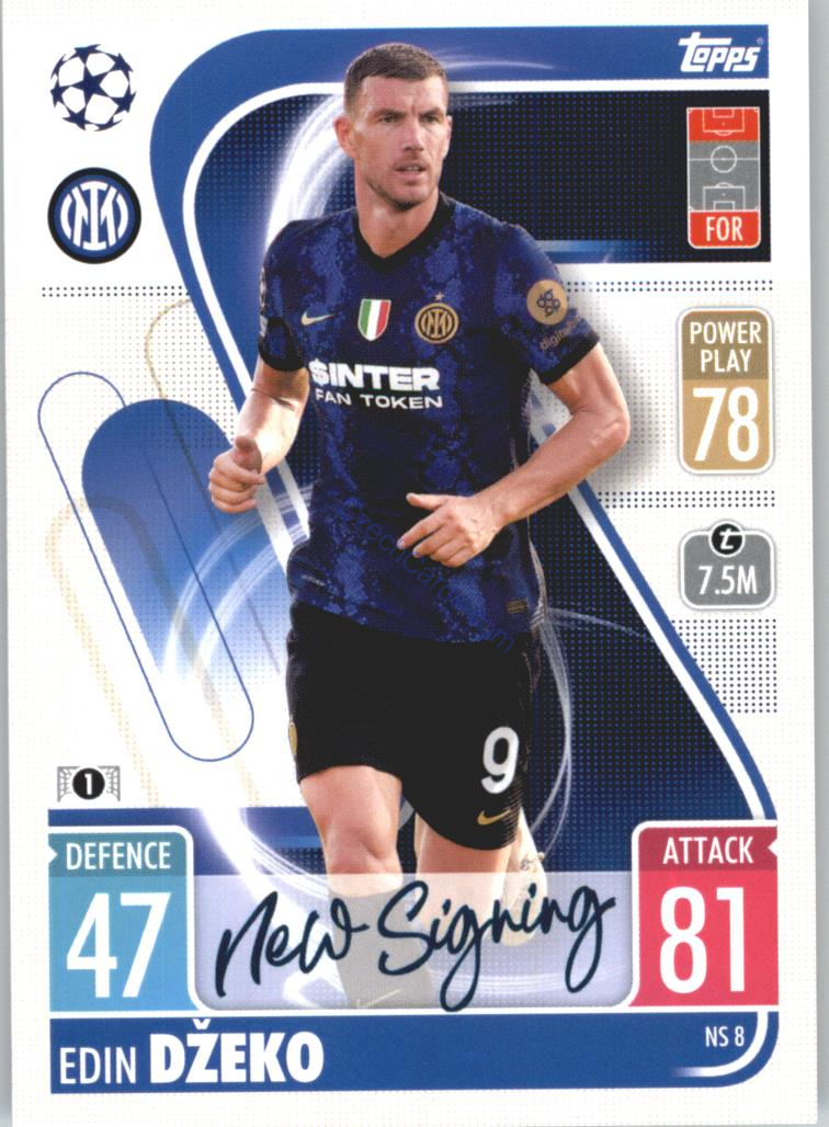 Edin Džeko Topps Match Attax 2021/22 Update #NS 8