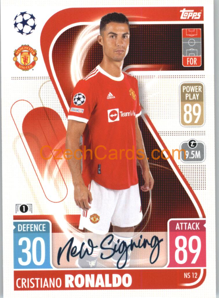 Cristiano Ronaldo Topps Match Attax 2021/22 Update #NS 12