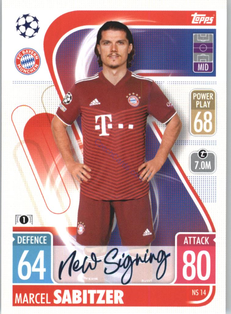 Marcel Sabitzer Topps Match Attax 2021/22 Update #NS 14