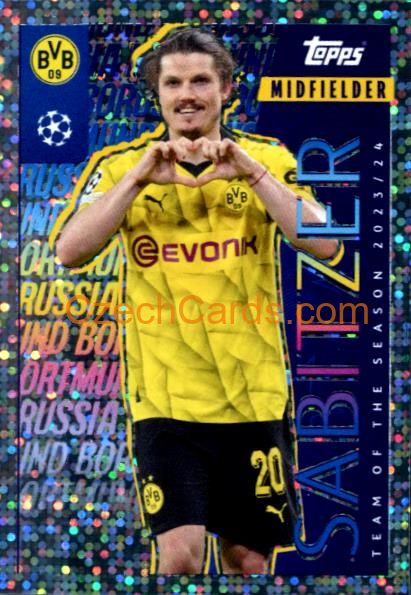 Marcel Sabitzer 2024/25 Topps Champions League sticker foil #9