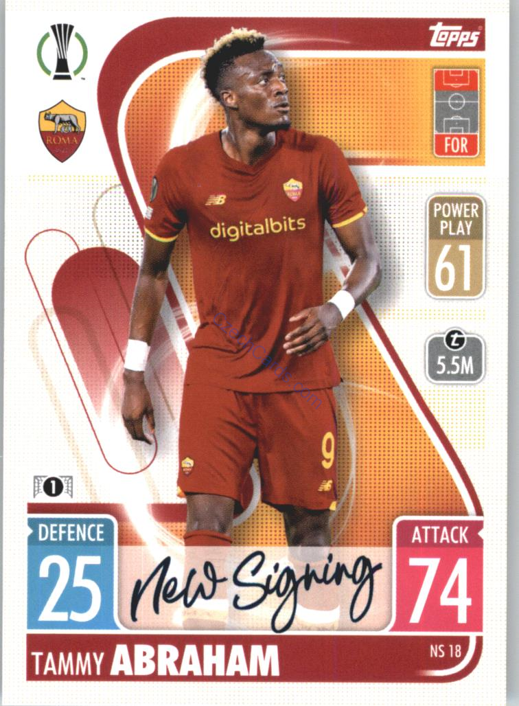 Tammy Abraham Topps Match Attax 2021/22 Update #NS 18