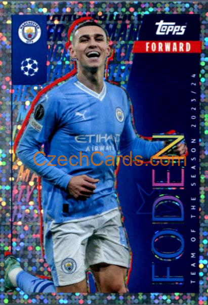 Phil Foden 2024/25 Topps Champions League sticker foil #12
