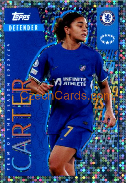 Jessica Carter 2024/25 Topps Champions League sticker foil #19