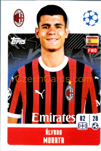 Álvaro Morata 2024/25 Topps Champions League sticker #39