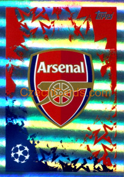 Club Logo Arsenal FC 2024/25 Topps Champions League sticker shiny #40