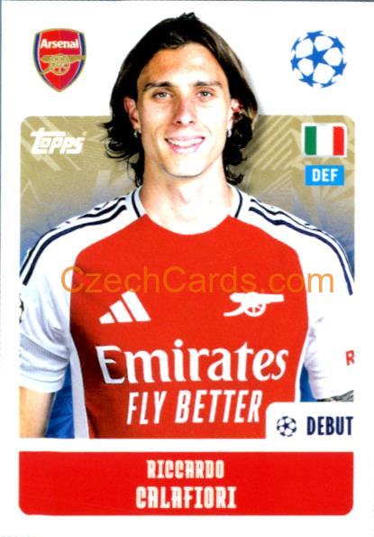 Riccardo Calafiori 2024/25 Topps Champions League sticker #46
