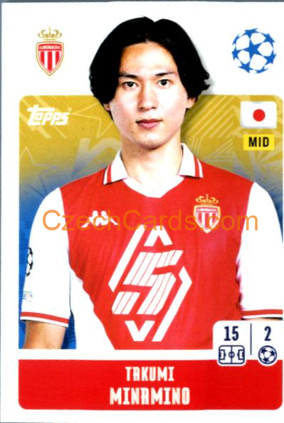 Takumi Minamino 2024/25 Topps Champions League sticker #62