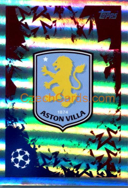 Club Logo Aston Villa 2024/25 Topps Champions League sticker shiny #64