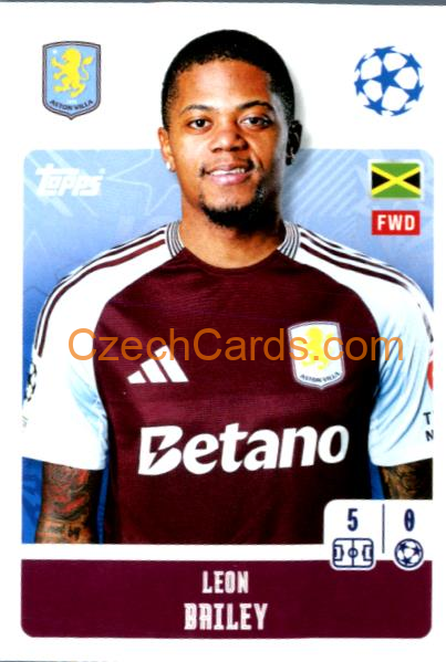 Leon Bailey 2024/25 Topps Champions League sticker #73