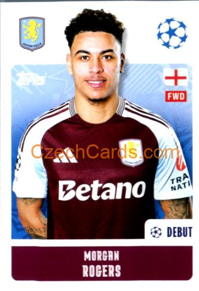Morgan Rogers 2024/25 Topps Champions League sticker #75