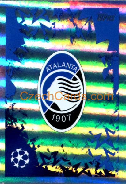 Club Logo Atalanta BC 2024/25 Topps Champions League sticker shiny #76