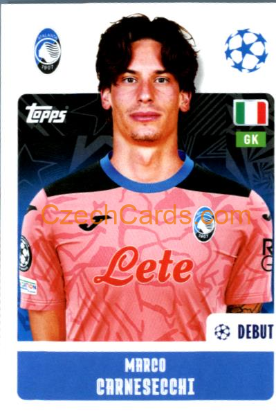 Marco Carnesecchi 2024/25 Topps Champions League sticker #78