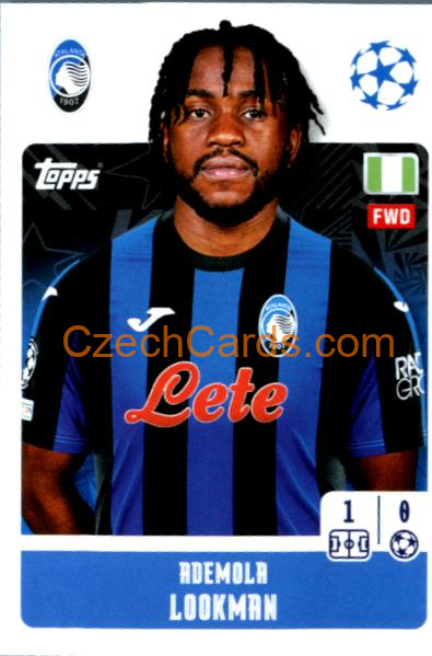 Ademola Lookman 2024/25 Topps Champions League sticker #86