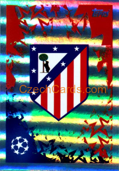 Club Logo Atlético de Madrid 2024/25 Topps Champions League sticker shiny #88