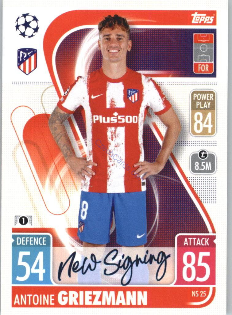 Antione Griezmann Topps Match Attax 2021/22 Update #NS 25