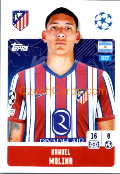 Nahuel Molina 2024/25 Topps Champions League sticker #92