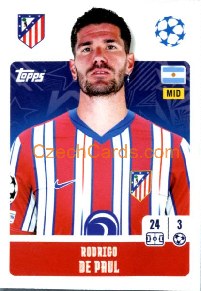 Rodrigo De Paul 2024/25 Topps Champions League sticker #95