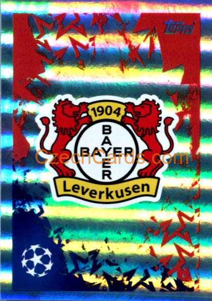 Club Logo Bayer 04 Leverkusen 2024/25 Topps Champions League sticker shiny #100