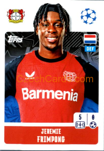 Jeremie Frimpong 2024/25 Topps Champions League sticker #104