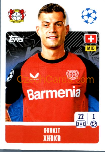 Granit Xhaka 2024/25 Topps Champions League sticker #107