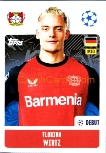 Florian Wirtz 2024/25 Topps Champions League sticker #110