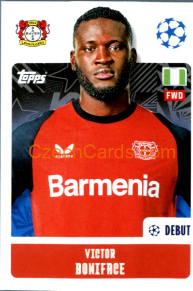 Victor Boniface 2024/25 Topps Champions League sticker #111