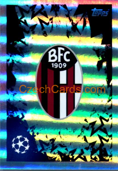 Club Logo Bologna FC 2024/25 Topps Champions League sticker shiny #112