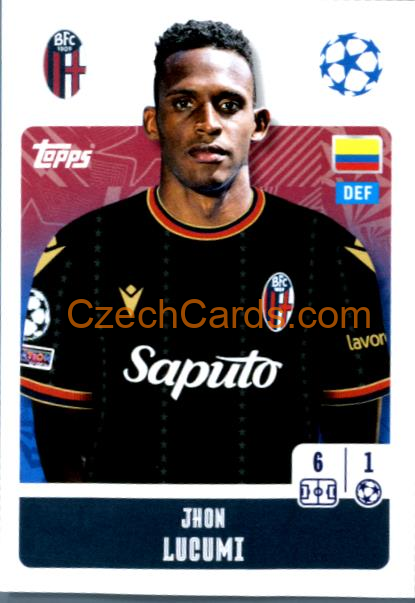 Jhon Lucumi 2024/25 Topps Champions League sticker #115