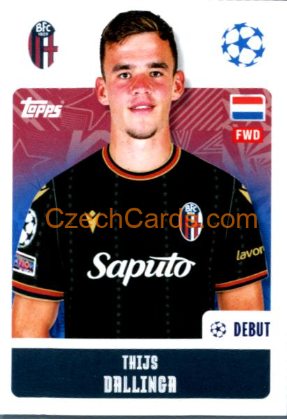 Thijs Dallinga 2024/25 Topps Champions League sticker #121