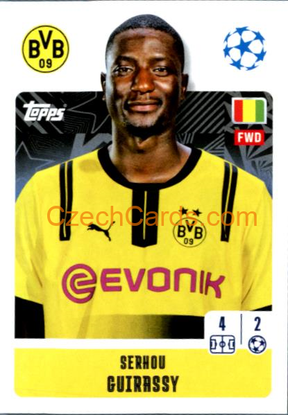 Serhou Guirassy 2024/25 Topps Champions League sticker #133