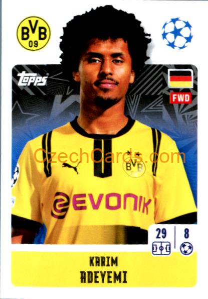 Karim Adeyemi 2024/25 Topps Champions League sticker #134